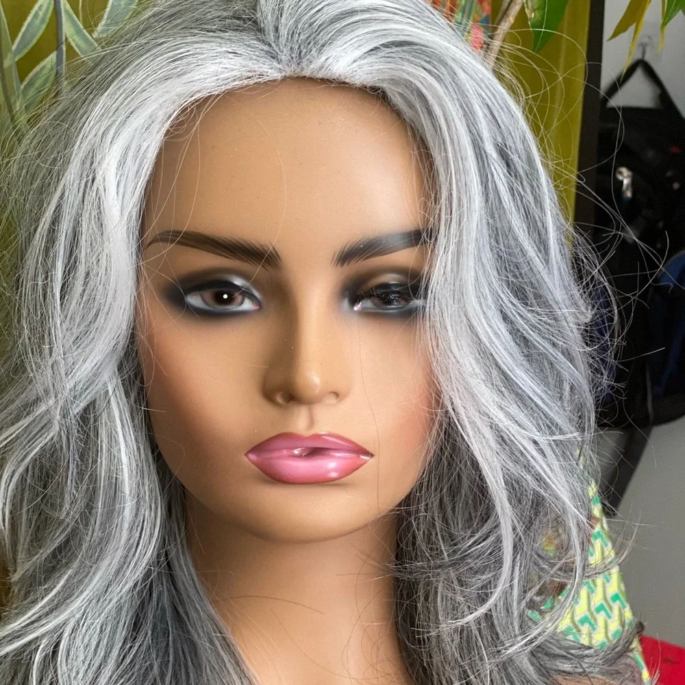 silver fox blowout volume wig